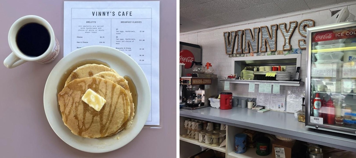 Vinny's cafe Menu