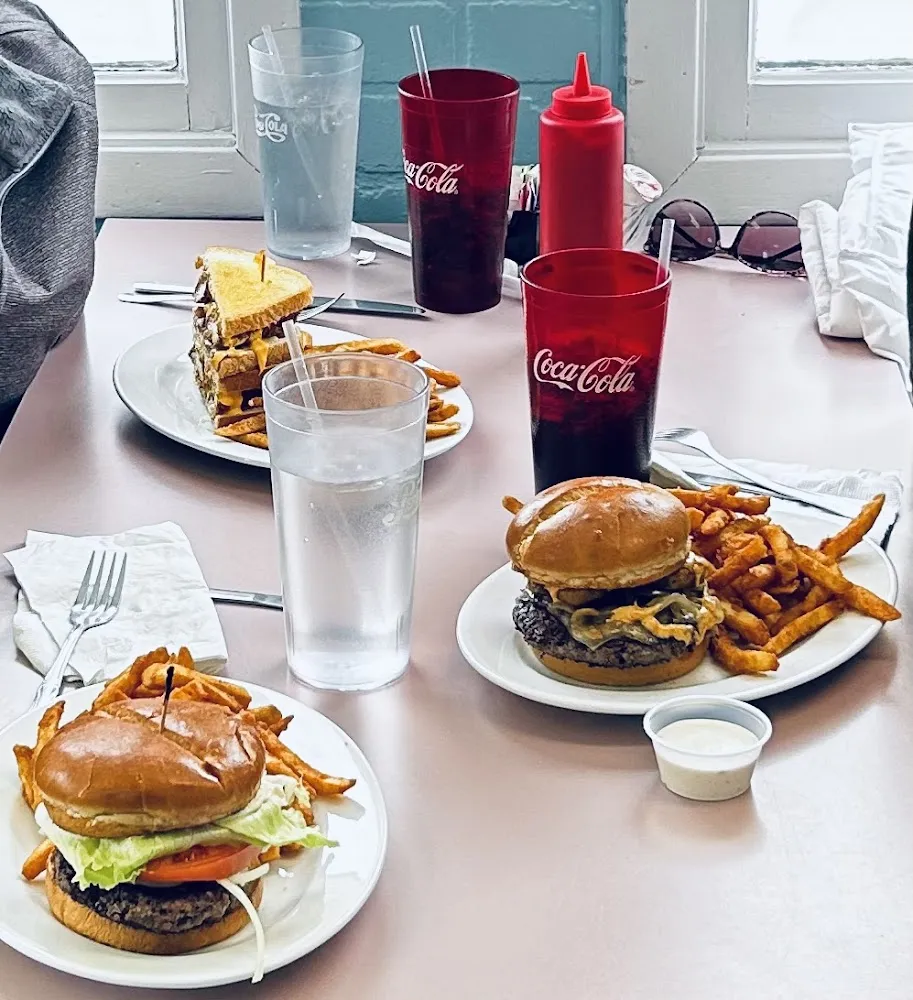 Burger and Crispy Chicken